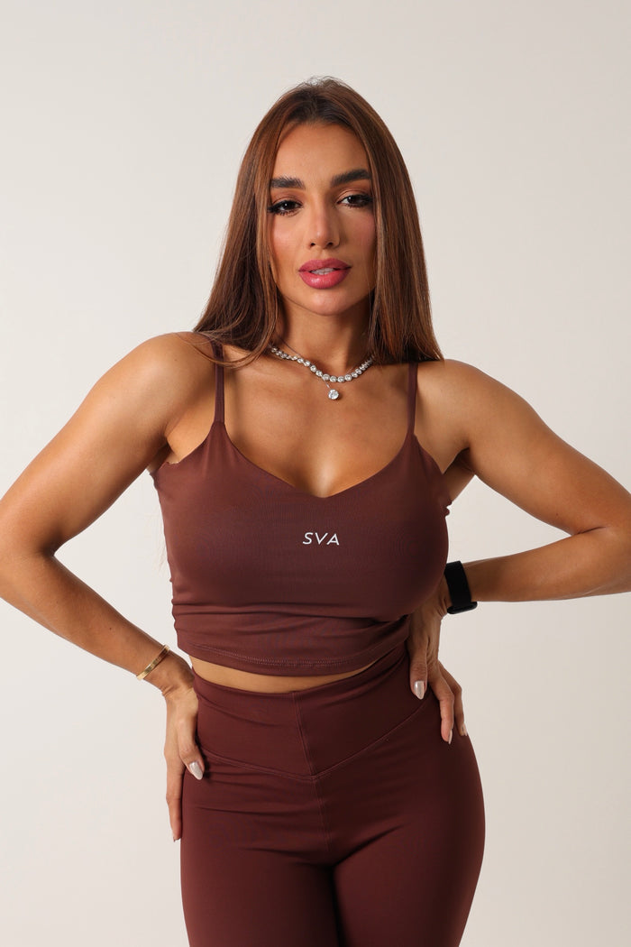 Blusa Alice Marrom Escuro