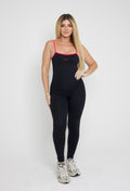 Preto com Rosa Neon