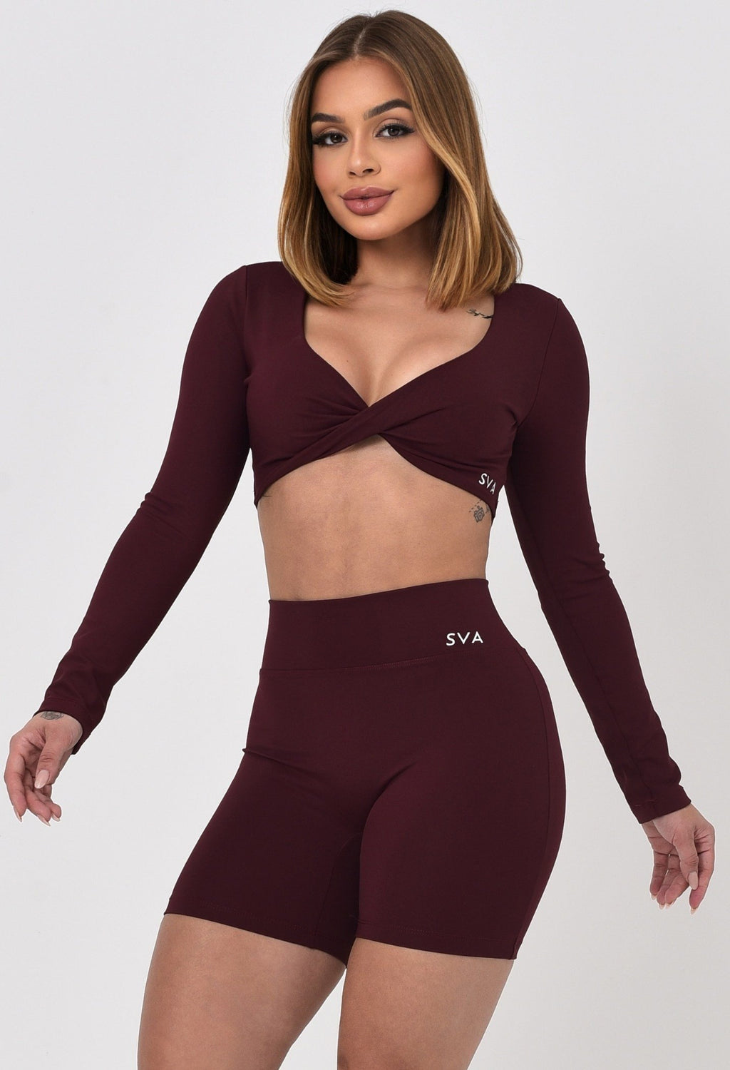 Cropped Grazy - Bordô