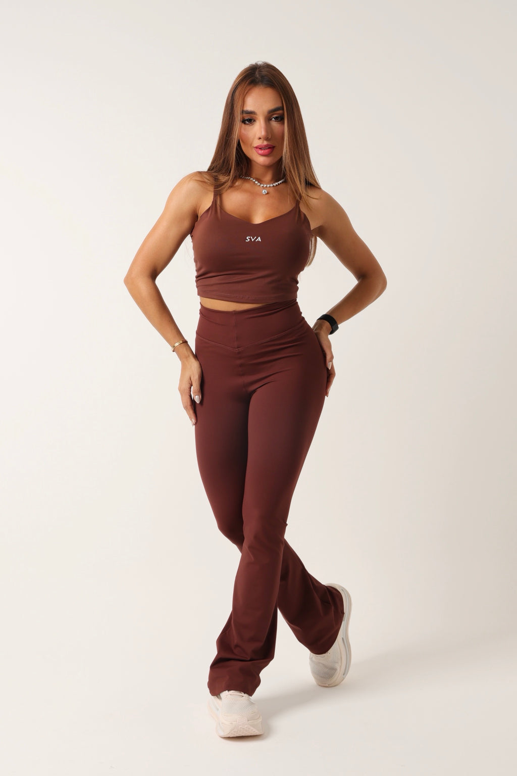 Blusa Alice Marrom Escuro - moda fitness SVA - look