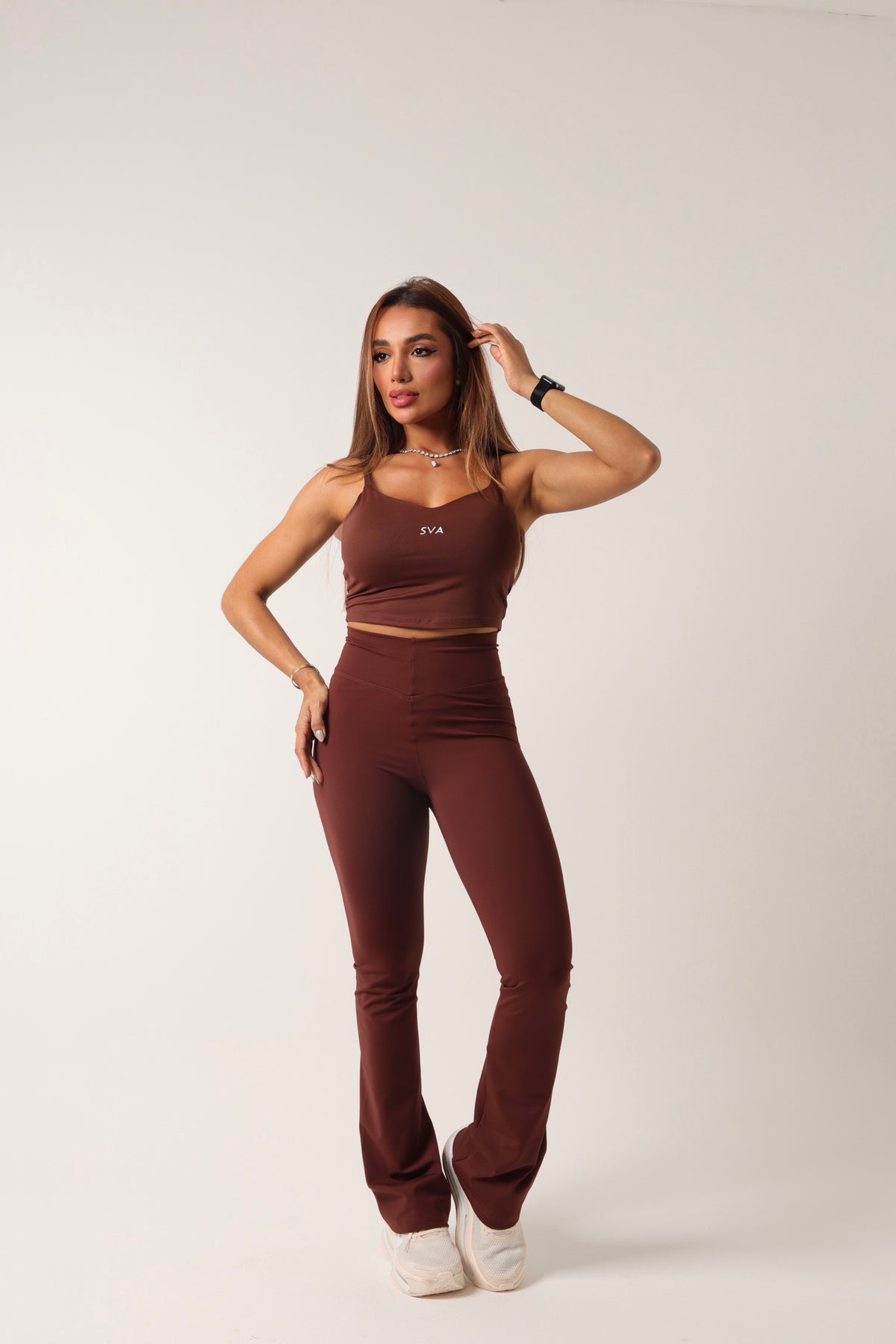 Blusa Alice Marrom Escuro - moda fitness SVA - look