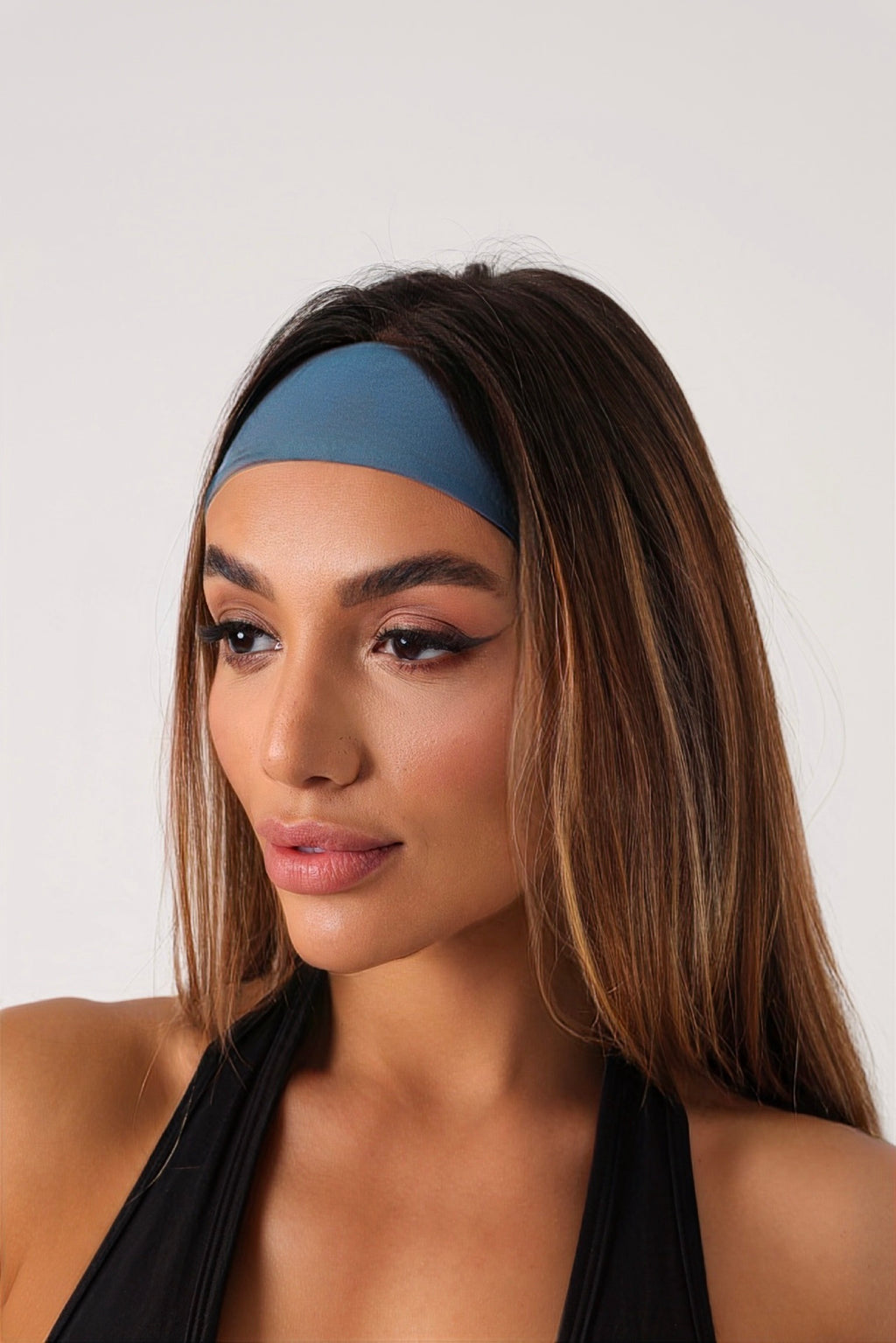 Faixa de Cabelo Turquesa Claro