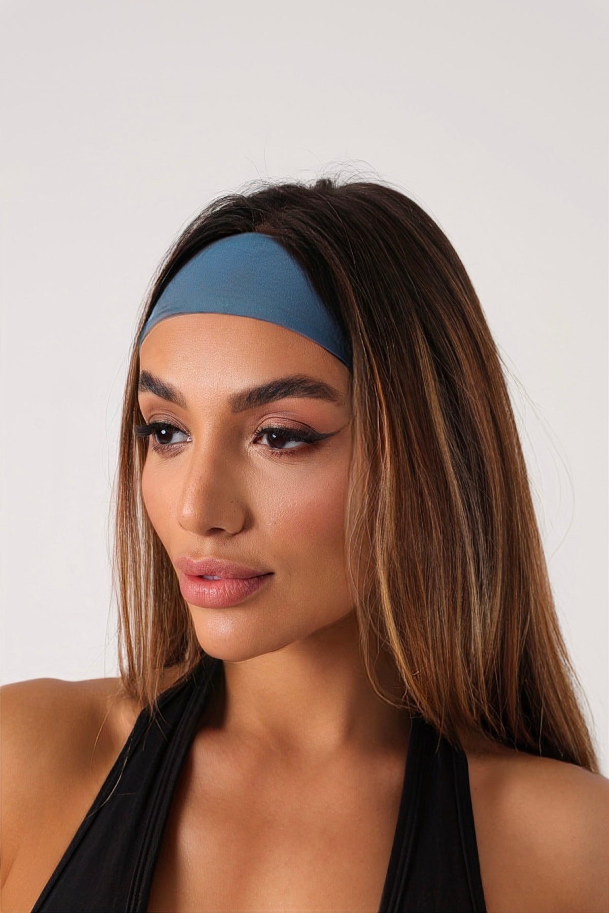 Faixa de Cabelo Turquesa Claro