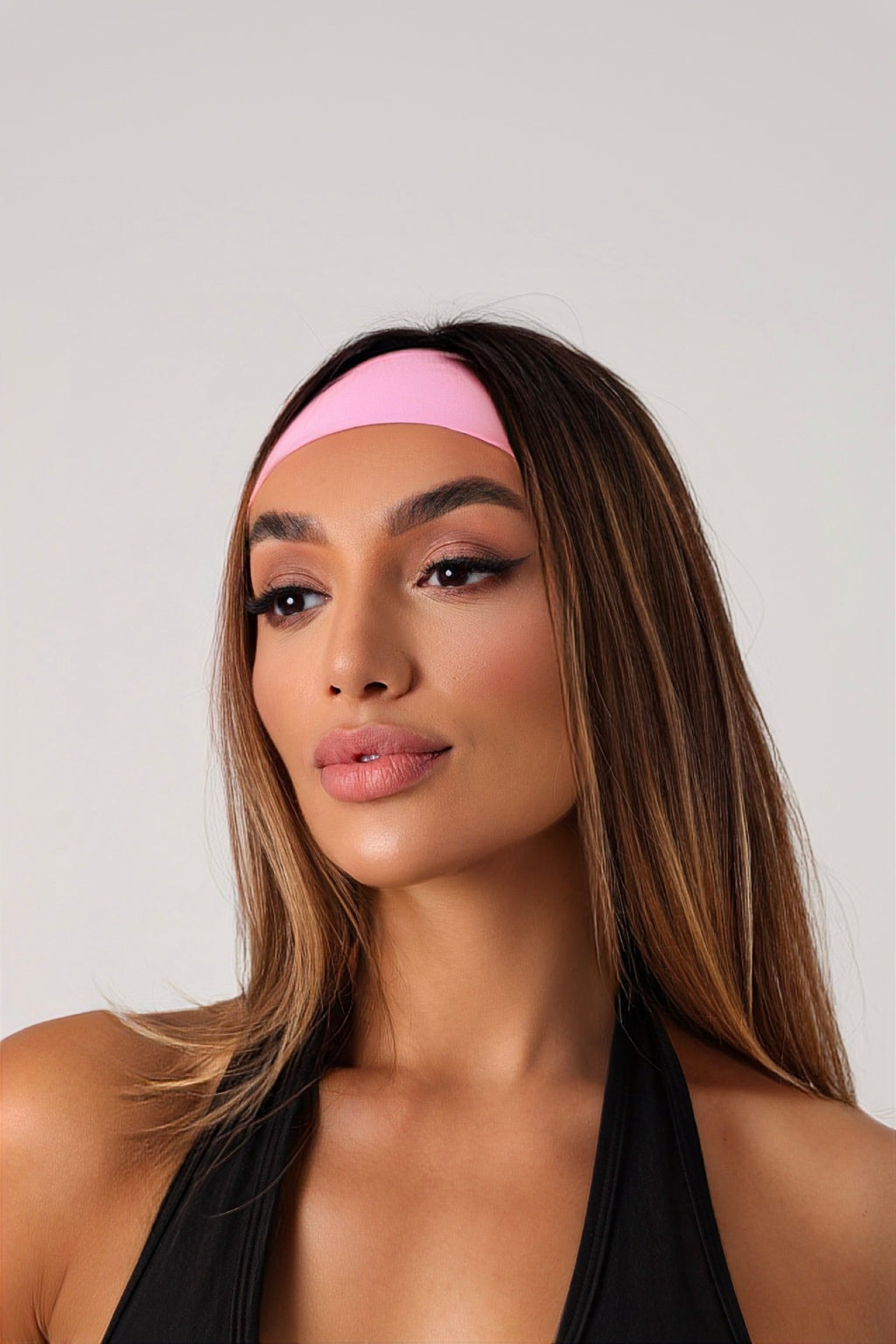 Faixa de Cabelo Rose Claro
