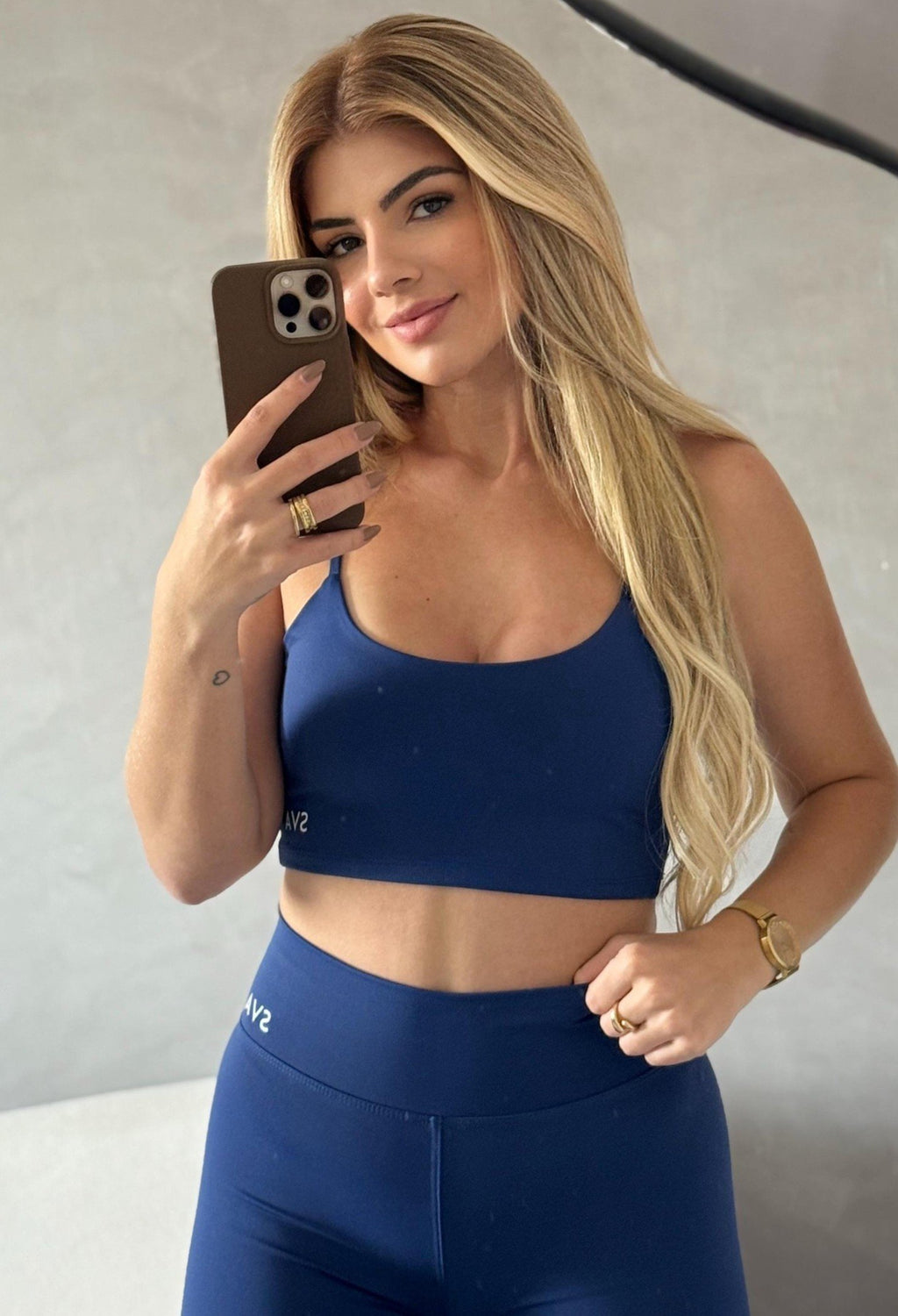 Cropped Thais - Azul Marinho