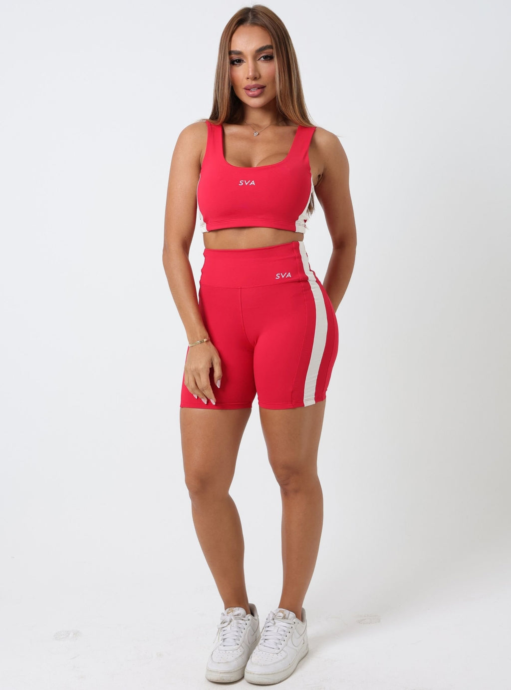 Vermelho com Creme