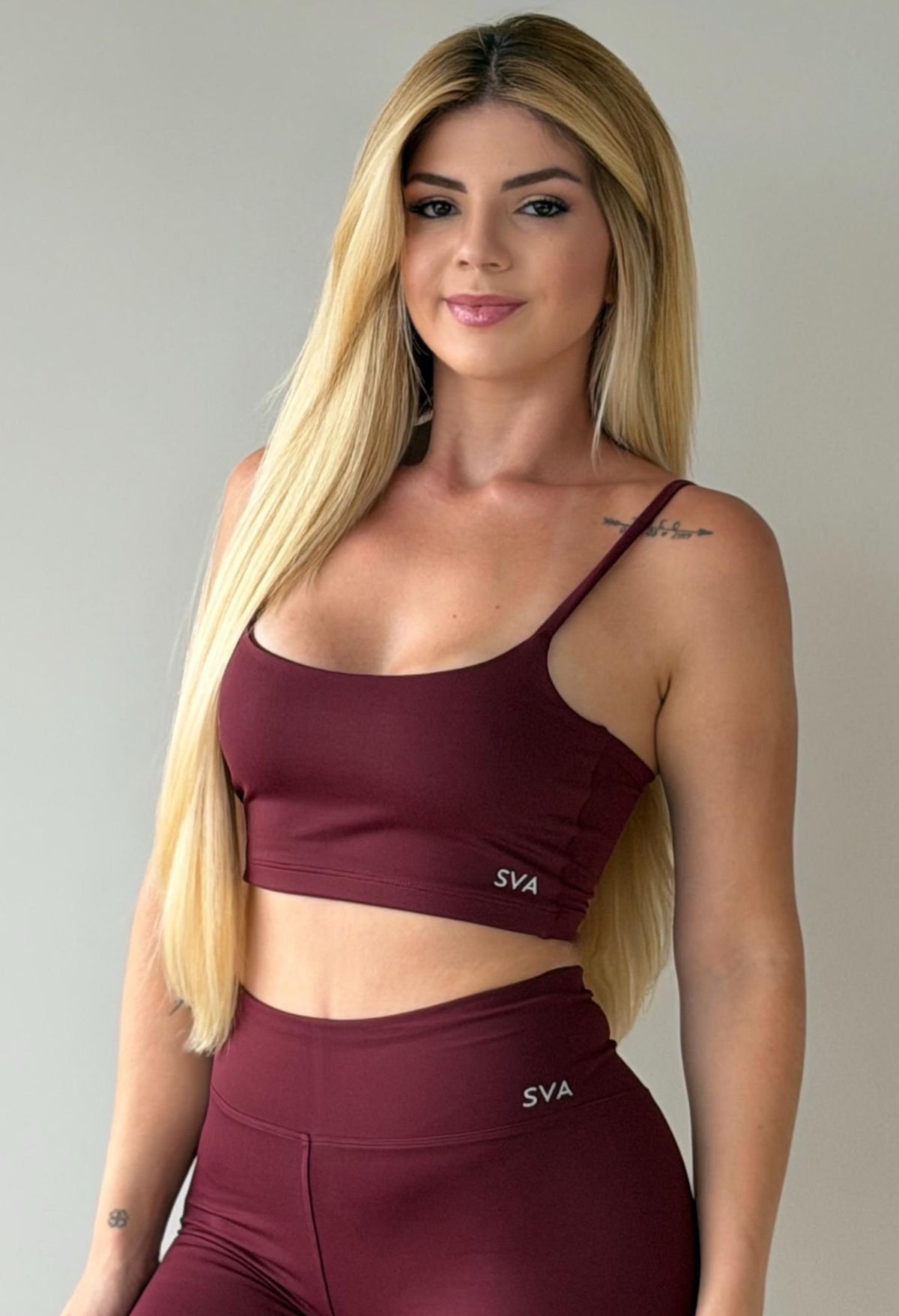 Cropped Thais - Bordô